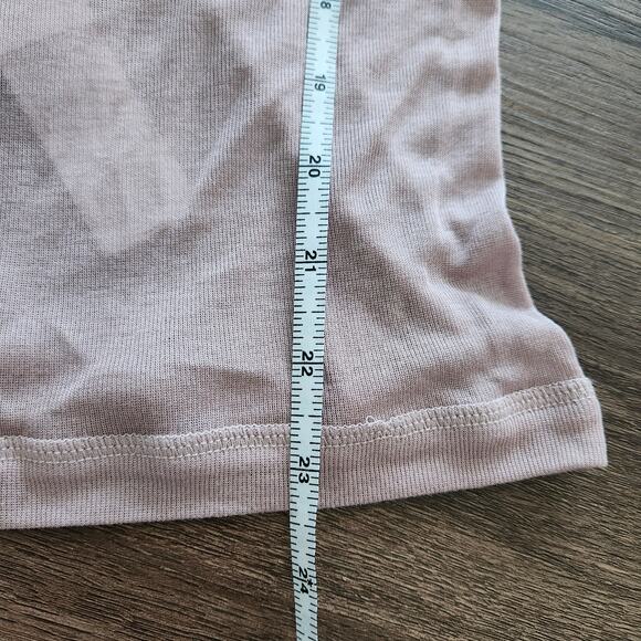 Allsaints Modal T shirt Pink 2 Sheer Lightweight Minimalist Grunge‎ - Picture 9 of 9